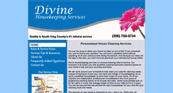 Desktop Screenshot of divinehousekeepingservices.com
